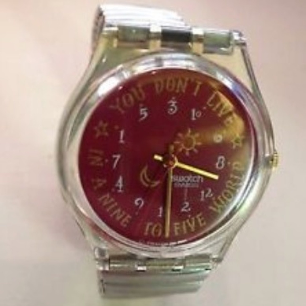 1991 Vintage Swatch Watch "KARABURUN" GK135 GK136